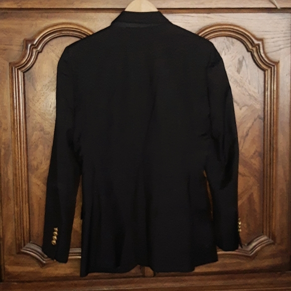 Brooks Brothers Navy Loro Piana Wool Single Breasted 2 Button Blazer Sz 6 Petite - Picture 4 of 10